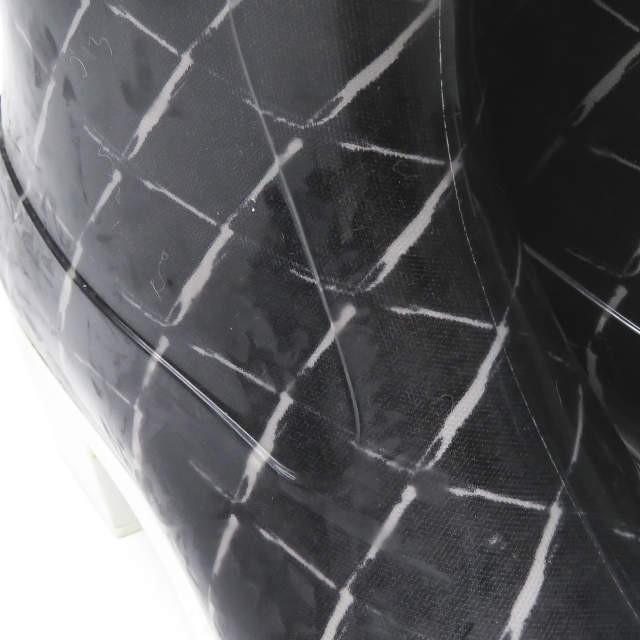 シャネル CHANEL イタリア製 マトラッセ柄 レインブーツ C0229 38(24.5cm程度) ブラック ラバー シューズ |  | 06