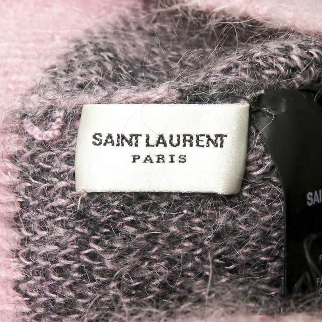 サンローランパリ SAINT LAURENT PARIS イタリア製 ハートモチーフ キッドモヘアウールビーニー 359965 Y1JC2 フリー ピンク ニットキャップ 帽子 |  | 02