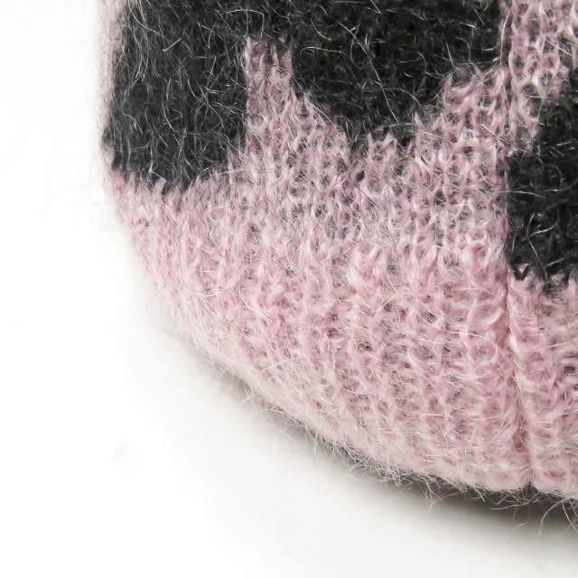 サンローランパリ SAINT LAURENT PARIS イタリア製 ハートモチーフ キッドモヘアウールビーニー 359965 Y1JC2 フリー ピンク ニットキャップ 帽子 |  | 04