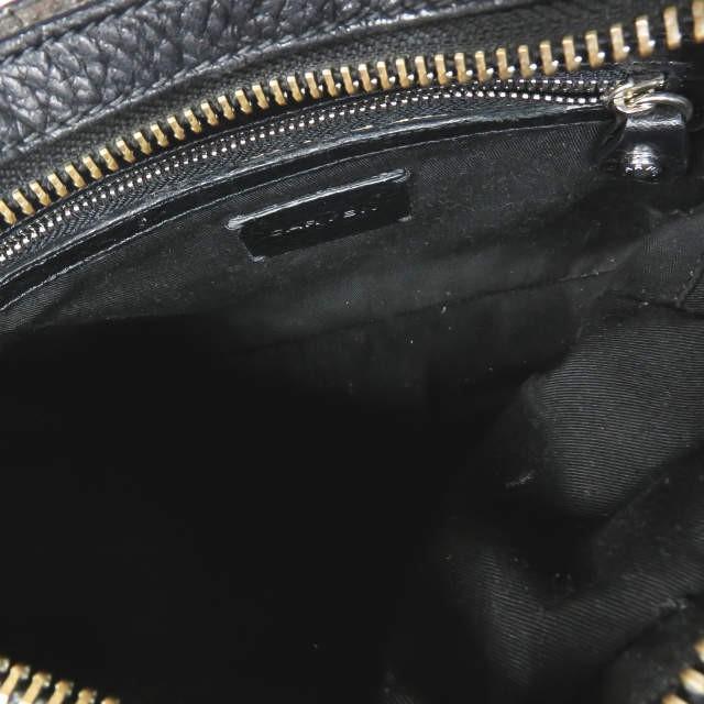 カルヴェン CARVEN イタリア製 71 MAHLER 2WAYレザーショルダーバッグ ブラック 型押し グレイン チェーン カバン |  | 11