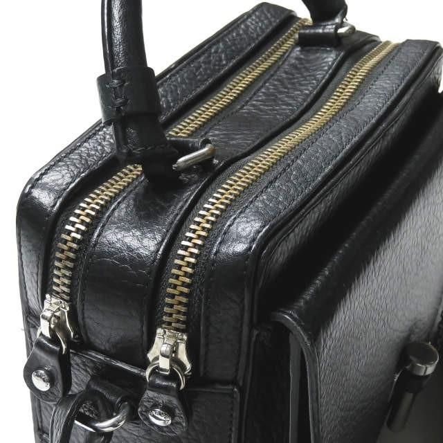 カルヴェン CARVEN イタリア製 71 MAHLER 2WAYレザーショルダーバッグ ブラック 型押し グレイン チェーン カバン |  | 04