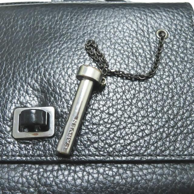 カルヴェン CARVEN イタリア製 71 MAHLER 2WAYレザーショルダーバッグ ブラック 型押し グレイン チェーン カバン |  | 07