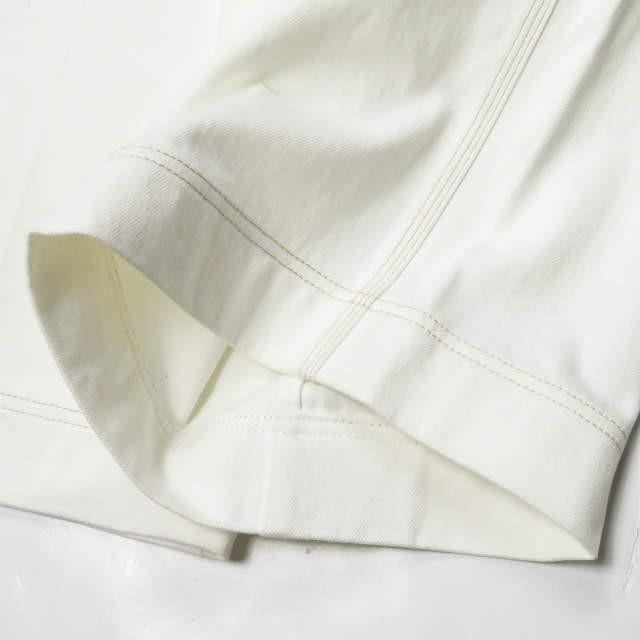 アクネストゥディオズ Acne Studios TEXEL W DEN コットンツイルワイドサブリナパンツ 34 ホワイト ペインター ベルトレス クロップド ボトムス |  | 07