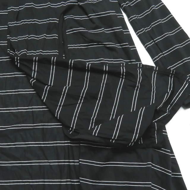 リミフゥ LIMI feu 19SS 日本製 ボーダーアシンメトリーロングカーディガン LH-T30-045 S ブラック 長袖 変形 トップス |  | 10