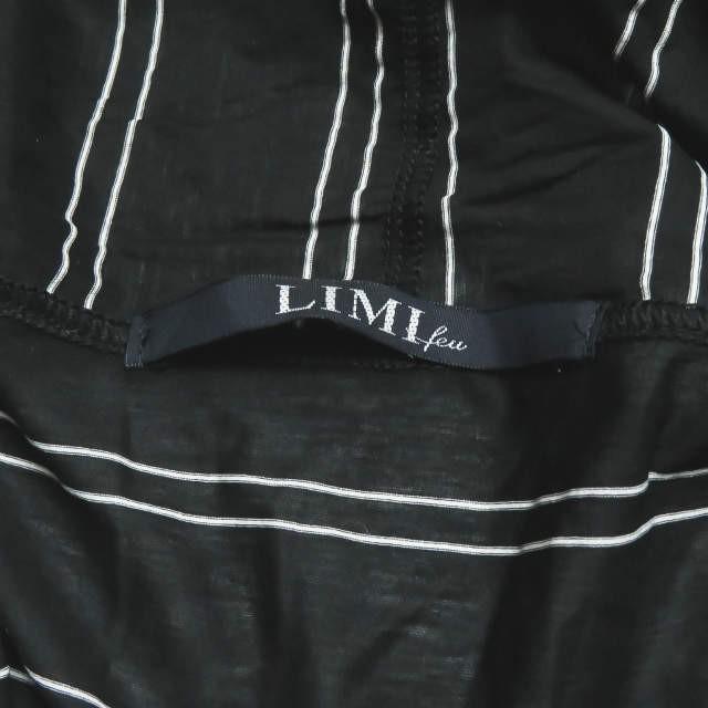 リミフゥ LIMI feu 19SS 日本製 ボーダーアシンメトリーロングカーディガン LH-T30-045 S ブラック 長袖 変形 トップス |  | 04