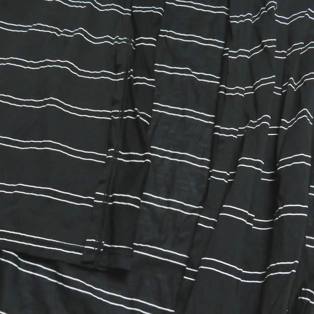 リミフゥ LIMI feu 19SS 日本製 ボーダーアシンメトリーロングカーディガン LH-T30-045 S ブラック 長袖 変形 トップス |  | 05