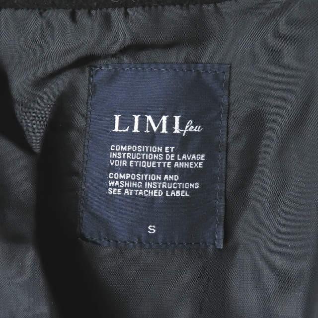 リミフゥ LIMI feu 18AW 日本製 メルトンウールショートチェスターコート LV-C12-102 S ブラック ボタンレス ドルマン アウター |  | 02