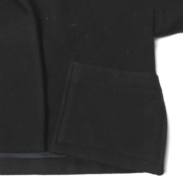 リミフゥ LIMI feu 18AW 日本製 メルトンウールショートチェスターコート LV-C12-102 S ブラック ボタンレス ドルマン アウター |  | 05