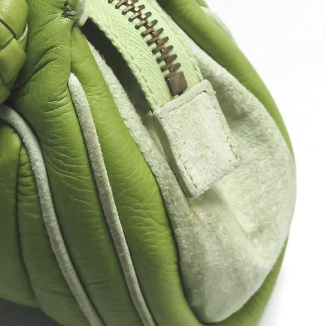 フェンディ FENDI イタリア製 イントレチャートレザーハンドバッグ 8BR425 グリーン カバン |  | 10