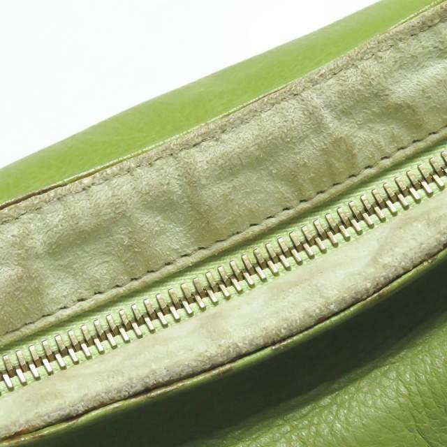 フェンディ FENDI イタリア製 イントレチャートレザーハンドバッグ 8BR425 グリーン カバン |  | 06