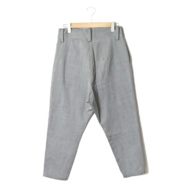 リミフゥ LIMI feu 日本製 ウールヘリンボーン2タックワイドパンツ LX-P29-018 S グレー テーパード ボトムス |  | 01