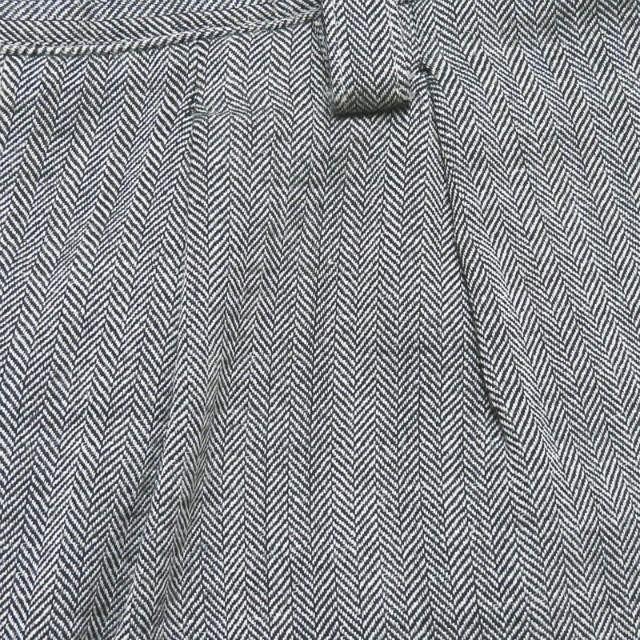 リミフゥ LIMI feu 日本製 ウールヘリンボーン2タックワイドパンツ LX-P29-018 S グレー テーパード ボトムス |  | 05