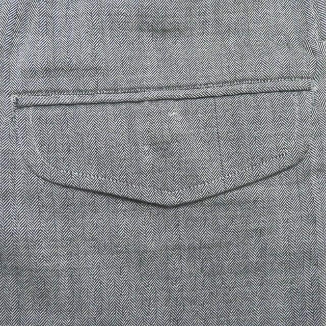 リミフゥ LIMI feu 日本製 ウールヘリンボーン2タックワイドパンツ LX-P29-018 S グレー テーパード ボトムス |  | 07