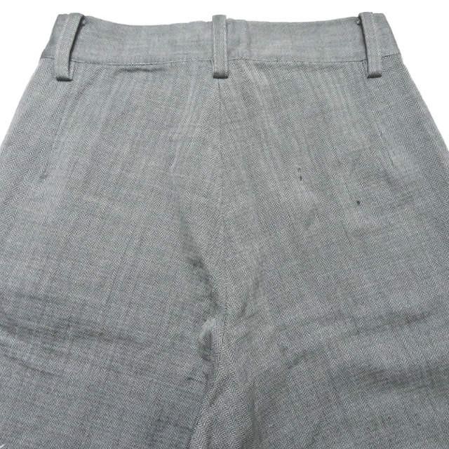 リミフゥ LIMI feu 日本製 ウールヘリンボーン2タックワイドパンツ LX-P29-018 S グレー テーパード ボトムス |  | 08