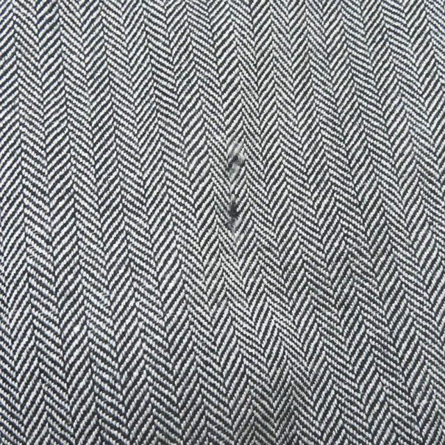 リミフゥ LIMI feu 日本製 ウールヘリンボーン2タックワイドパンツ LX-P29-018 S グレー テーパード ボトムス |  | 09