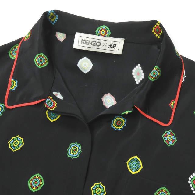 ケンゾー エイチアンドエム Kenzo X H M 別注 シルクマルチパターンシャツ 38 ブラック 長袖 総柄 トップス Lm1945 Loopヤフーショッピング店 通販 Yahoo ショッピング