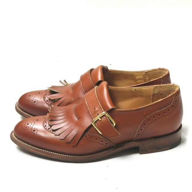 トリッカーズ Tricker's イギリス製 キルトタンシングルストラップ