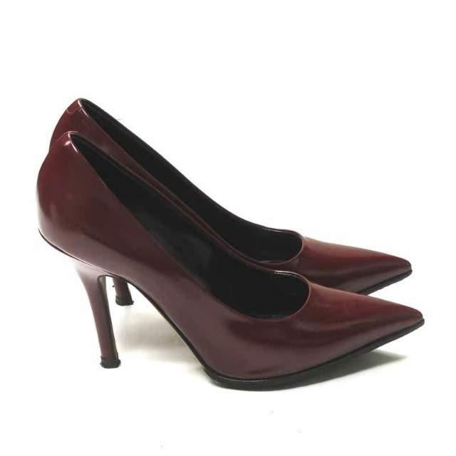 セリーヌ CELINE イタリア製 ポインテッドトゥヒールパンプス 3C9246PMZD 36.5(23.5cm) ボルドー シューズ |  | 03