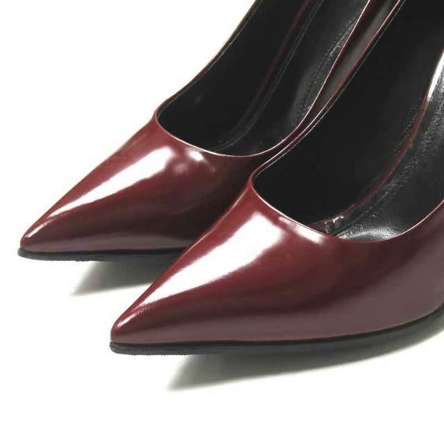 セリーヌ CELINE イタリア製 ポインテッドトゥヒールパンプス 3C9246PMZD 36.5(23.5cm) ボルドー シューズ |  | 05