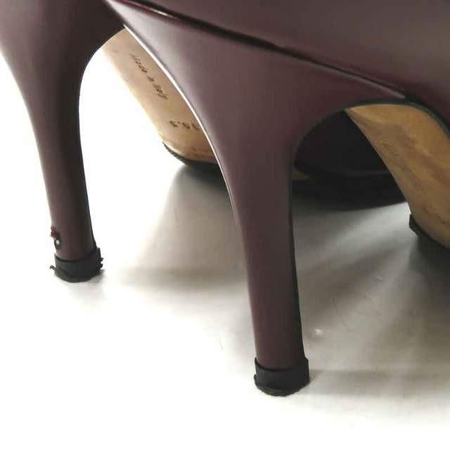 セリーヌ CELINE イタリア製 ポインテッドトゥヒールパンプス 3C9246PMZD 36.5(23.5cm) ボルドー シューズ |  | 07