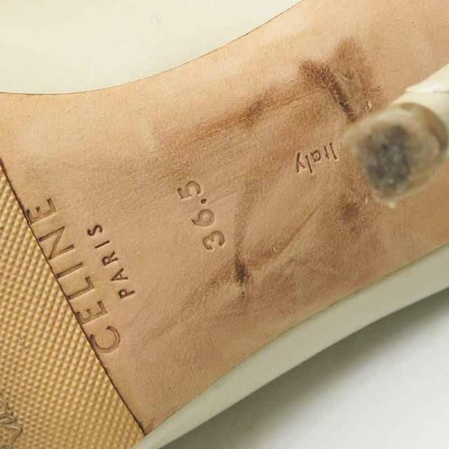 セリーヌ CELINE イタリア製 ラウンドトゥヒールパンプス 3C9246PMZD 36.5(23.5cm) NUDE ベージュ レザー シューズ |  | 08