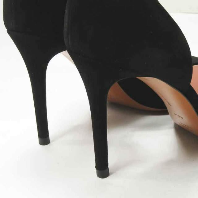 セリーヌ CELINE イタリア製 D'Orsay Pumps ドルセイ スエードセパレートパンプス 315603SESC 36.5(23.5cm) ブラック ポインテッドトゥ Vカット |  | 07