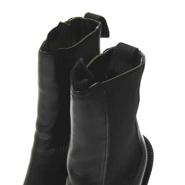 セリーヌ CELINE イタリア製 チャンキーヒール サイドゴアショートブーツ 3B0286SEAD 37(24cm) ブラック ラウンドトゥ シューズ |  | 05