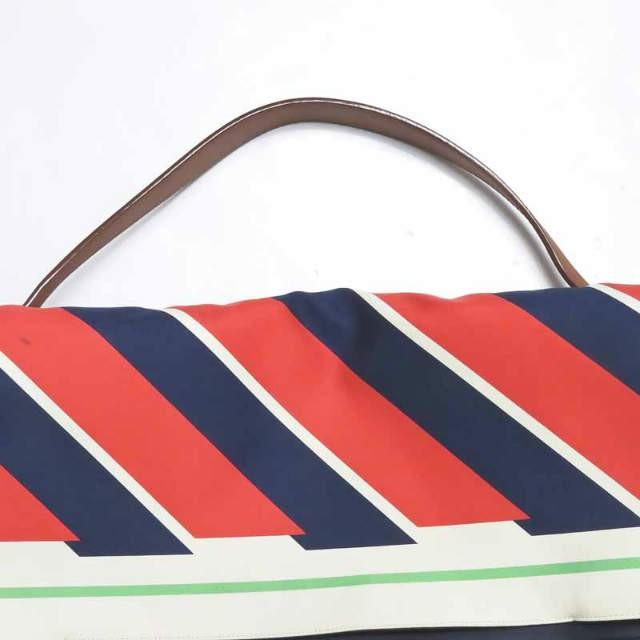 セリーヌ CELINE イタリア製 ALL SOFT FOULARD オールソフト テキスタイル キャメル/ネイビー ワンショルダー トートバッグ バイカラー カバン |  | 03