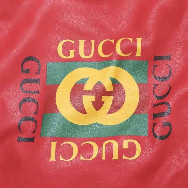 GUCCI グッチ イタリア製 Print leather drawstring backpack レザードローストリングバックパック 516639 レッド ナップサック ☆☆lm1993 |  | 05