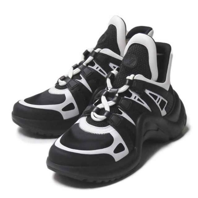 ルイ・ヴィトン LOUIS VUITTON イタリア製 LV ARCHLIGHT SNEAKER  アークライトスニーカー GO 0158 40(26cm) ホワイト/ブラック スニーカー | 