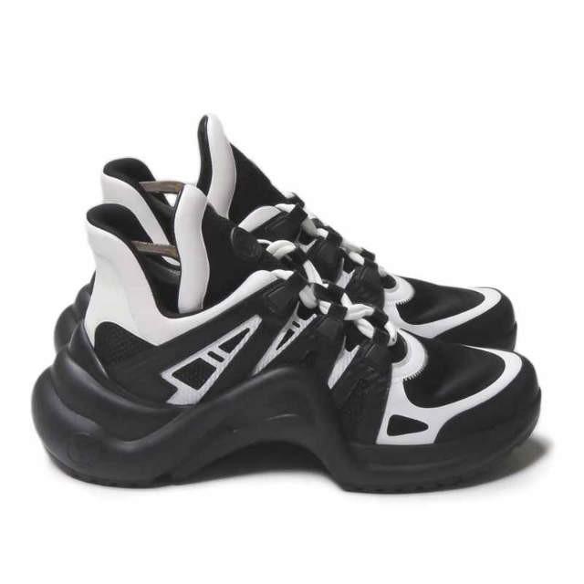 ルイ・ヴィトン LOUIS VUITTON イタリア製 LV ARCHLIGHT SNEAKER  アークライトスニーカー GO 0158 40(26cm) ホワイト/ブラック スニーカー |  | 03