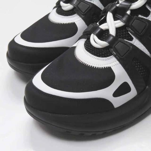 ルイ・ヴィトン LOUIS VUITTON イタリア製 LV ARCHLIGHT SNEAKER  アークライトスニーカー GO 0158 40(26cm) ホワイト/ブラック スニーカー |  | 08