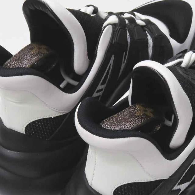 ルイ・ヴィトン LOUIS VUITTON イタリア製 LV ARCHLIGHT SNEAKER  アークライトスニーカー GO 0158 40(26cm) ホワイト/ブラック スニーカー |  | 09