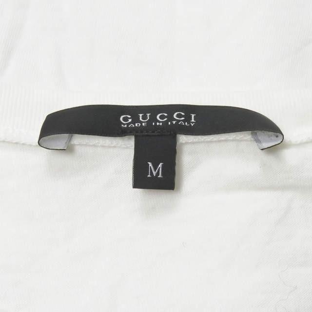 グッチ GUCCI イタリア製 フロッキープリントロングスリーブTシャツ 274269-X3777 M ホワイト 長袖 トップス |  | 02