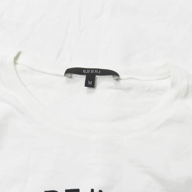 グッチ GUCCI イタリア製 フロッキープリントロングスリーブTシャツ 274269-X3777 M ホワイト 長袖 トップス |  | 03
