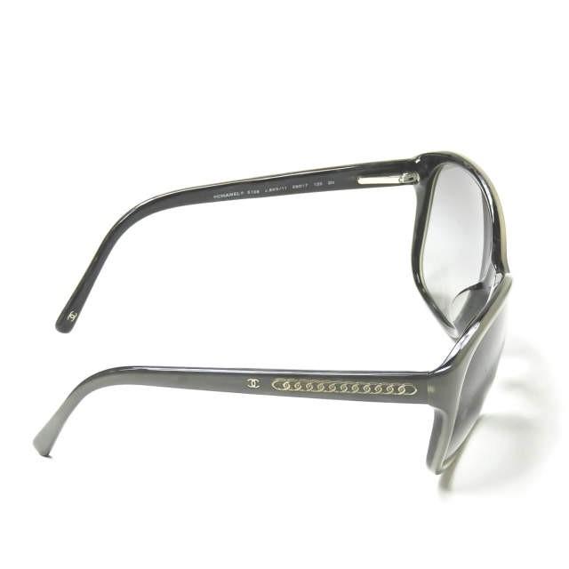 シャネル CHANEL イタリア製 ビッグフレームサングラス 5128 グレー/ブラック 59□17-135 ココマーク チェーン 眼鏡 メガネ |  | 03