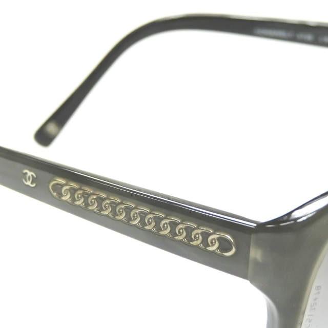 シャネル CHANEL イタリア製 ビッグフレームサングラス 5128 グレー/ブラック 59□17-135 ココマーク チェーン 眼鏡 メガネ |  | 04