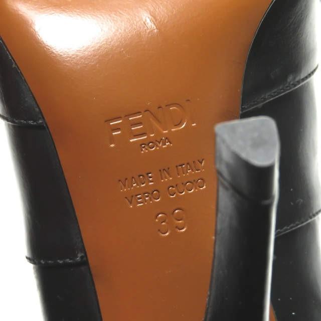 FENDI フェンディ イタリア製 ロココ ソックスブーツ 39(26cm) ブラック ポインテッドトゥ リブ ニット シューズ ☆☆lm2025 |  | 12