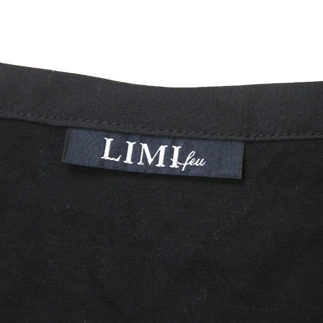 リミフゥ LIMI feu 19SS 日本製 ヘンリーネックアシンメトリーカットソー LH-T03-042 S ブラック 半袖 コットン 変形 トップス |  | 02