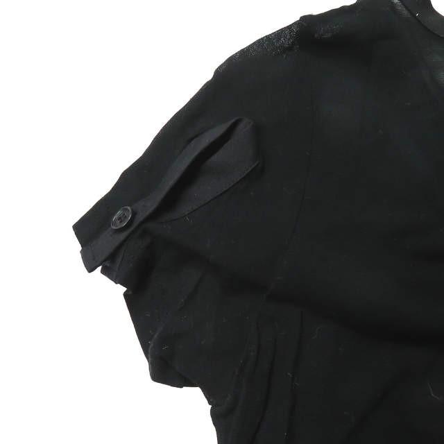 リミフゥ LIMI feu 19SS 日本製 ヘンリーネックアシンメトリーカットソー LH-T03-042 S ブラック 半袖 コットン 変形 トップス |  | 06