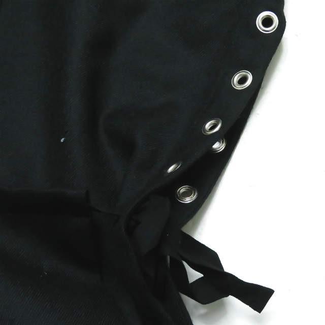 リミフゥ LIMI feu 17AW 日本製 ウールサージスリットパンツ LK-P18-110 フリー ブラック リボン ボトムス |  | 07