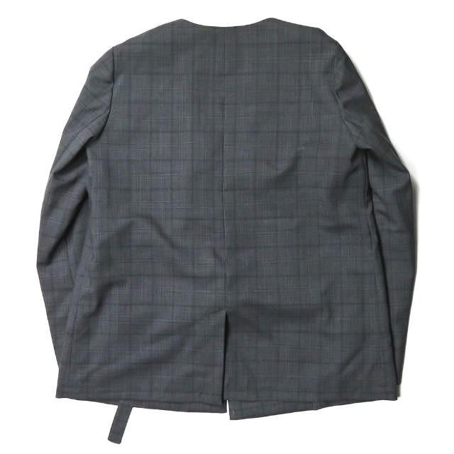 LIMI feu リミフゥ 19SS 日本製 ウールグレンチェックノーカラージャケット LH-J08-105 S グレー カラーレス アウター ☆☆lm2038 |  | 01