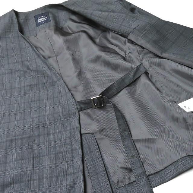 LIMI feu リミフゥ 19SS 日本製 ウールグレンチェックノーカラージャケット LH-J08-105 S グレー カラーレス アウター ☆☆lm2038 |  | 07