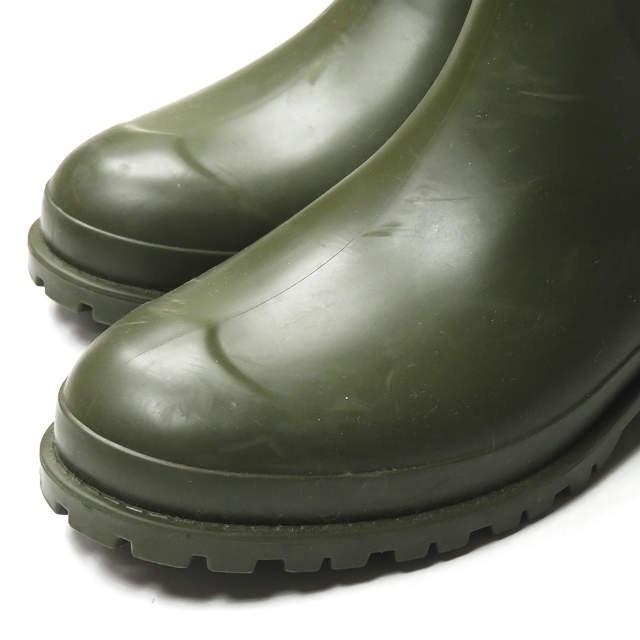 サンローランパリ SAINT LAURENT PARIS イタリア製 ビジューラバーレインブーツ 427307 39(26cm) カーキ シューズ |  | 08