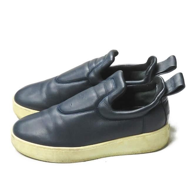 セリーヌ CELINE イタリア製 PULL ON プルオン レザースリッポン 39 ネイビー スニーカー スニーカー シューズ |  | 01