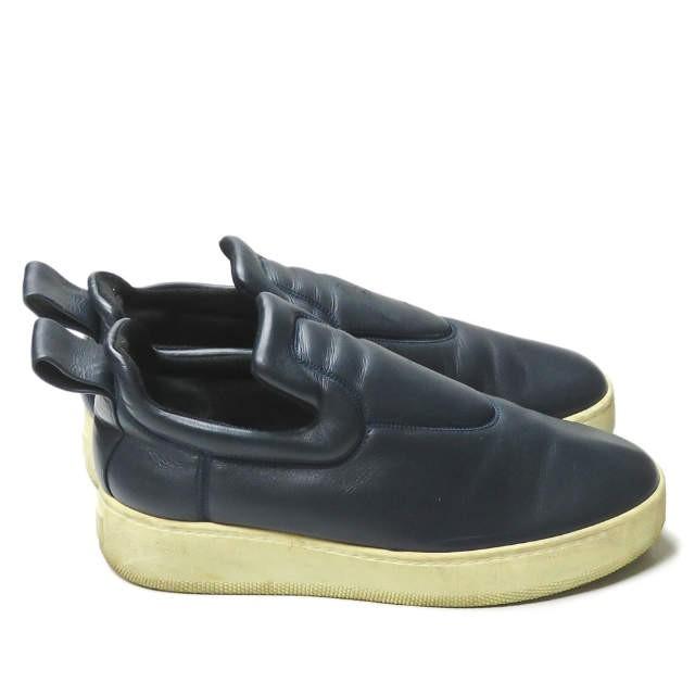 セリーヌ CELINE イタリア製 PULL ON プルオン レザースリッポン 39 ネイビー スニーカー スニーカー シューズ |  | 03