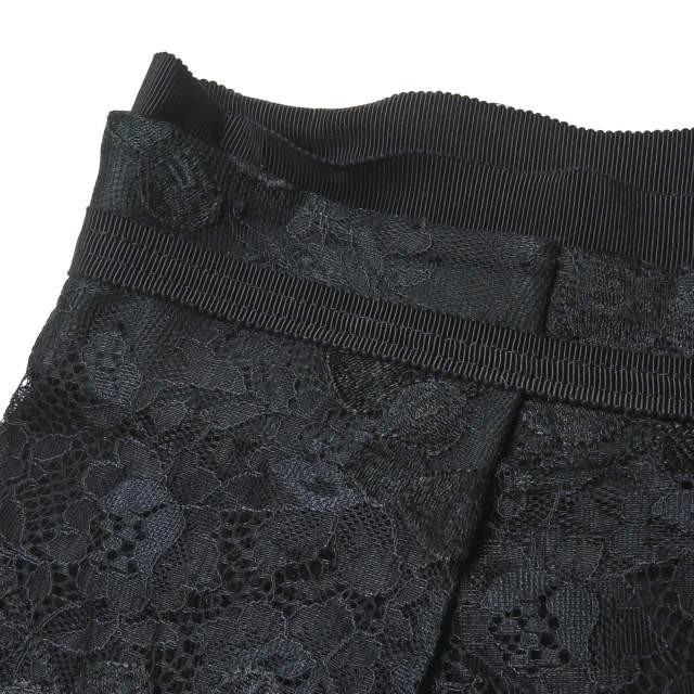 カルヴェン CARVEN フラワーレースフレアスカート 4000J46 36 ブラック ボトムス |  | 04