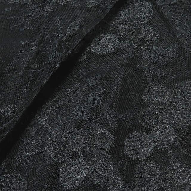 カルヴェン CARVEN フラワーレースフレアスカート 4000J46 36 ブラック ボトムス |  | 05