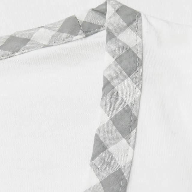 マークバイマークジェイコブス MARC BY MARC JACOBS コットンパイピングUネックカットソー M4001450 XS ホワイト 半袖 チェック トップス |  | 04