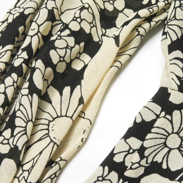 サンローランパリ SAINT LAURENT PARIS イタリア製 フローラルギャザードレス 2016 438857 Y319N 34 ブラック フラワー 総柄 レーヨン ワンピース |  | 05